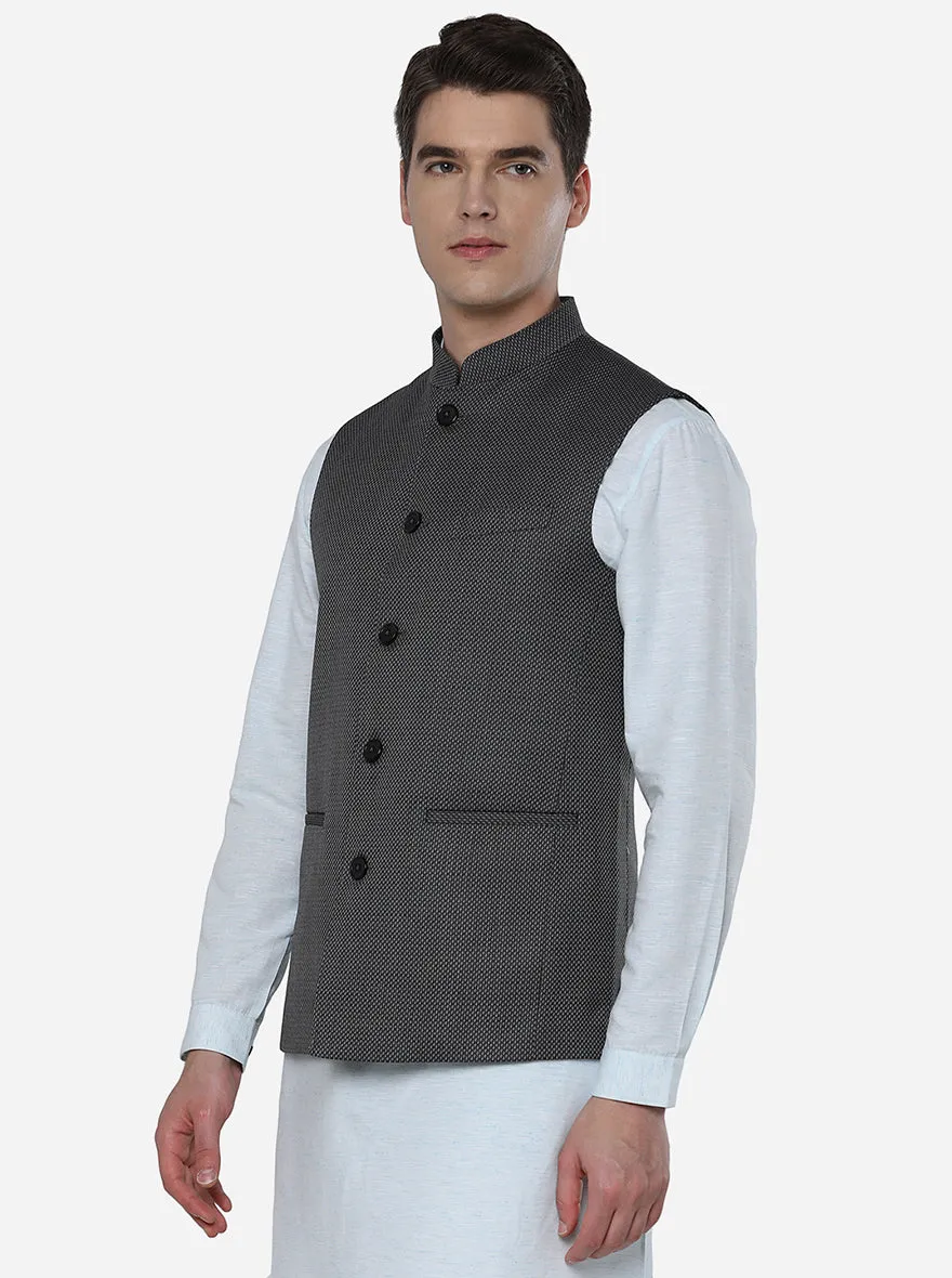 Grey & White Modi Jacket | JadeBlue