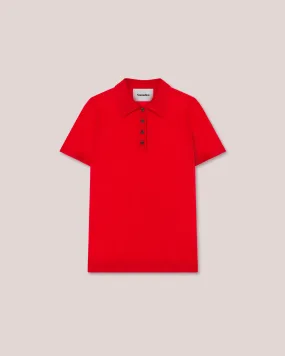 Hatti - Sale Merino Wool Top - Red Cny 21