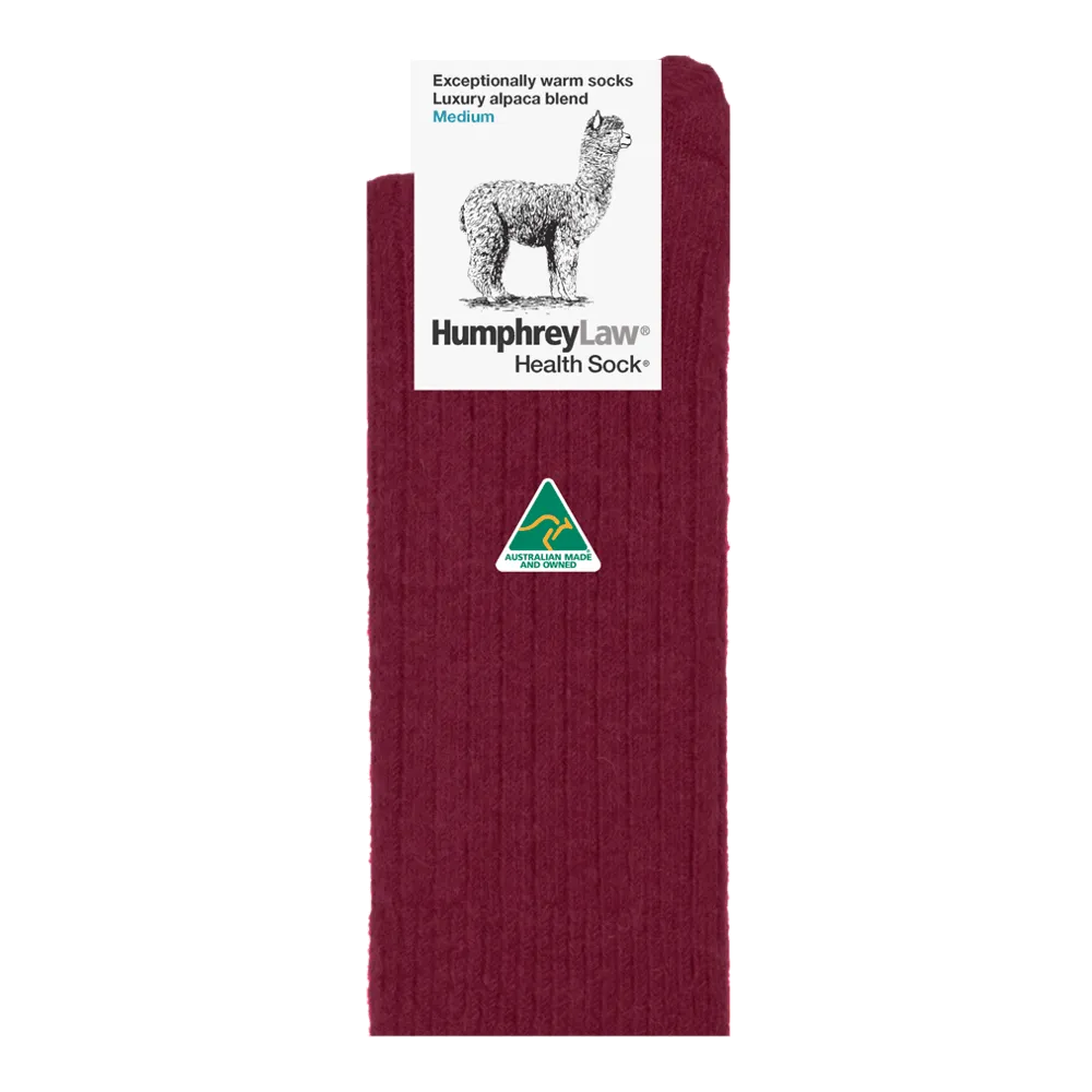 Humphrey Law - Alpaca Health Sock - Berry