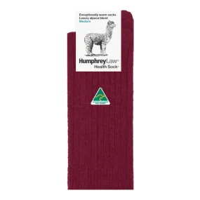 Humphrey Law - Alpaca Health Sock - Berry