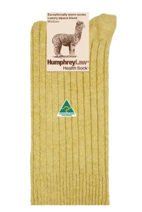 Humphrey Law - Alpaca Health Sock - Emperor Yellow