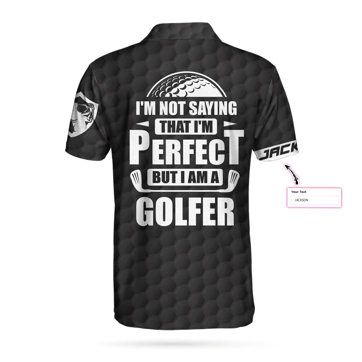 I Am A Golfer Custom Polo Shirt, Personalized Black American Flag Polo Shirt, Cool Golf Shirt For Men Coolspod