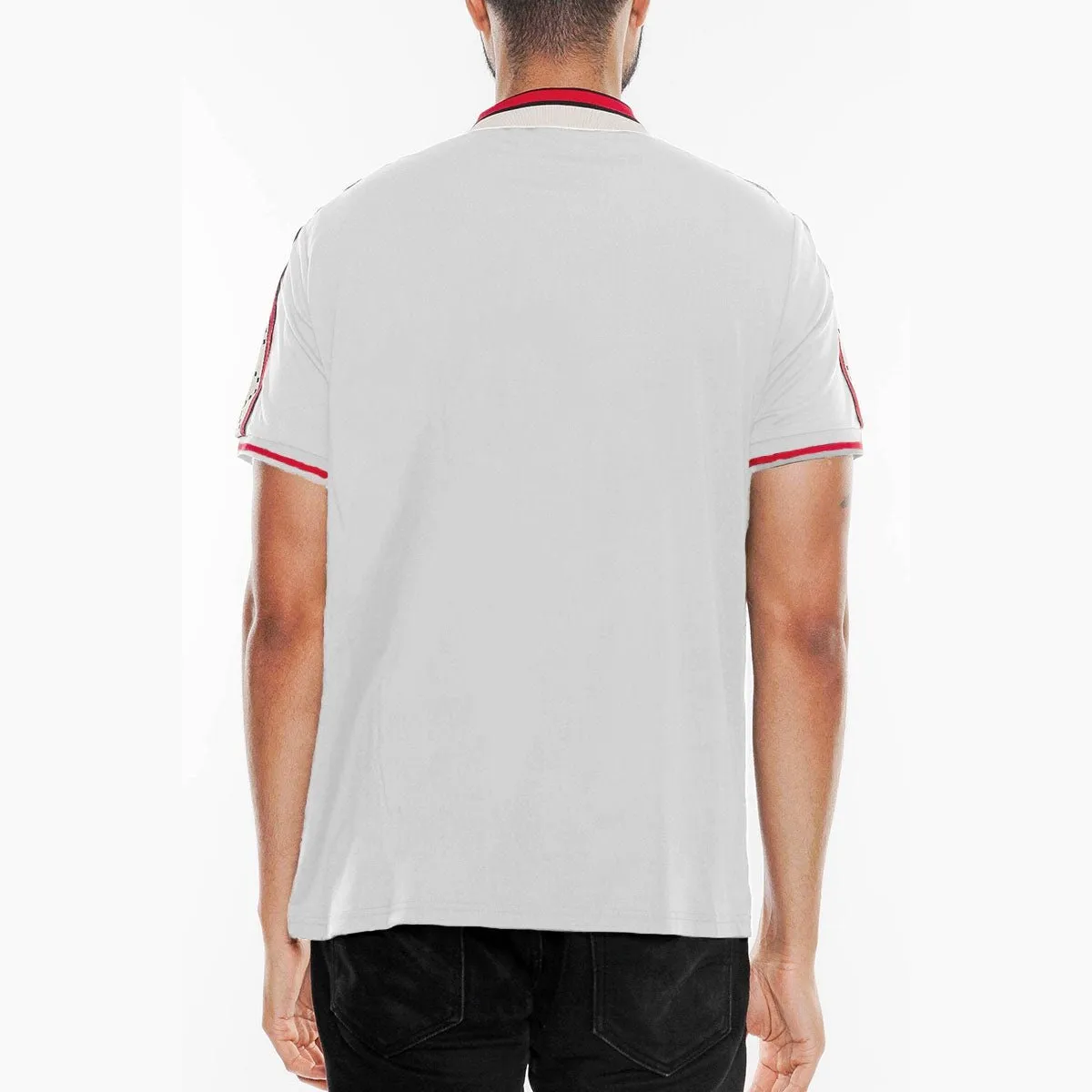 Italian White Collared Polo Shirt