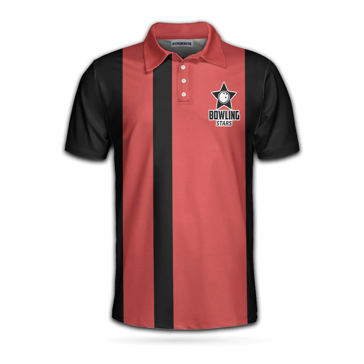 It'S Not How You Bowl It'S How You Roll Polo Shirt, Black And Red Short Sleeve Bowling Shirt For Men Coolspod