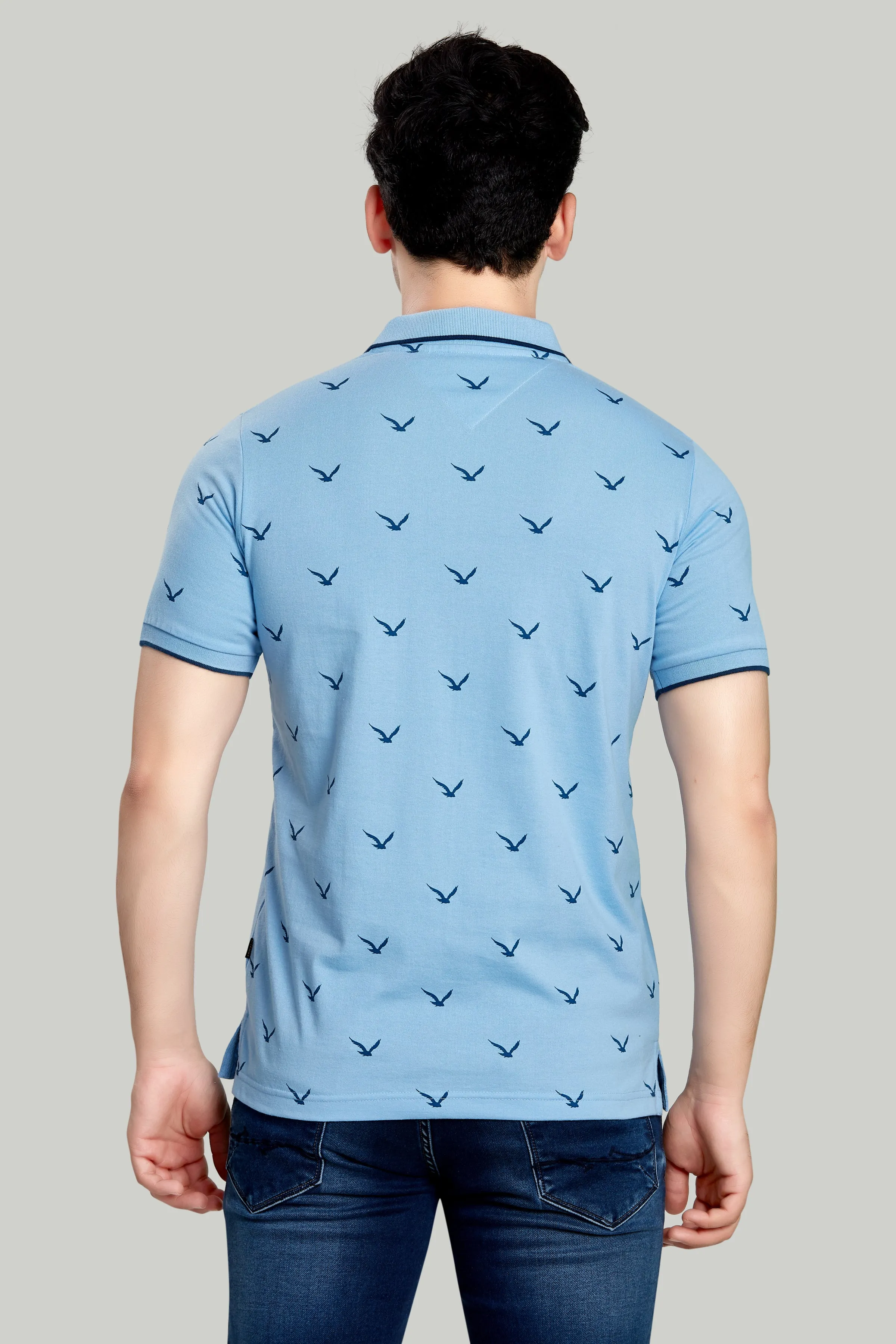 Jersey Bird Print Polo