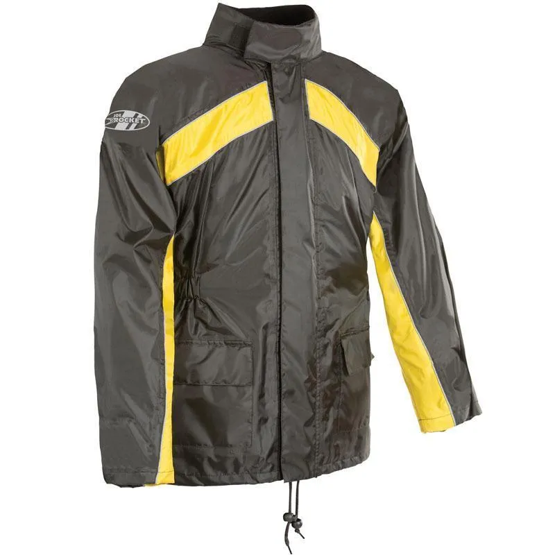 Joe Rocket 'RS-2' Mens Black/Yellow Rain Suit