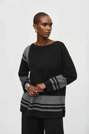 Joseph Ribkoff Boxy Sweater Knit Top - Style 243949