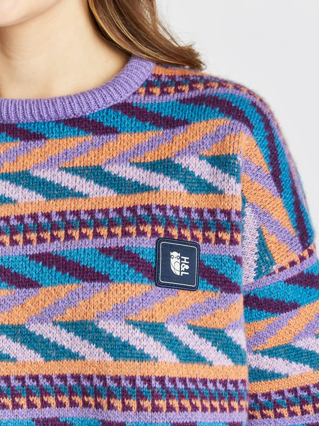 Kirby Retro Pattern Knitted Jumper