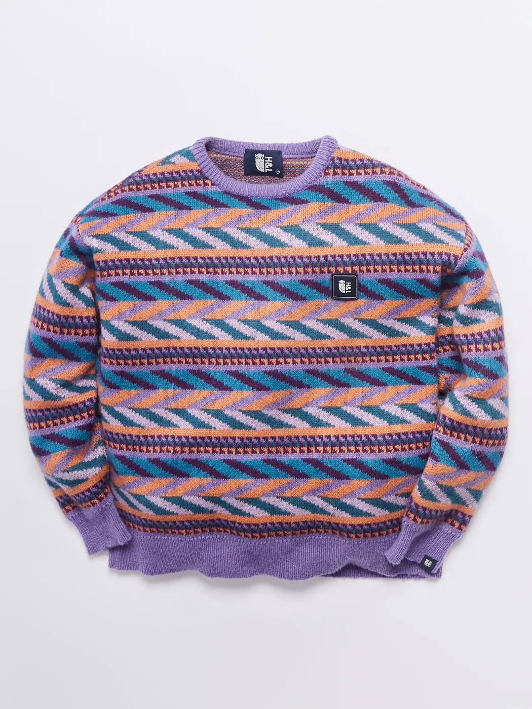 Kirby Retro Pattern Knitted Jumper