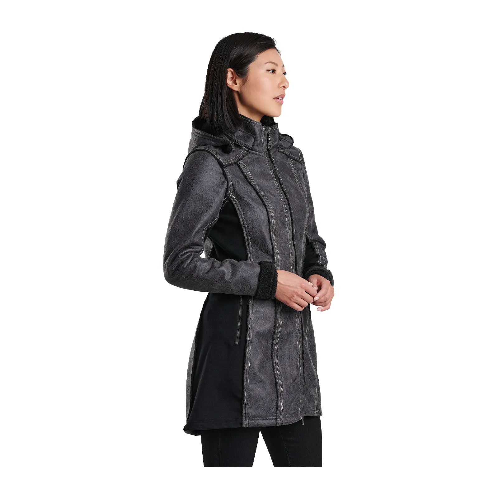 Kuhl Dani Sherpa Trench Coat (Women) - Raven