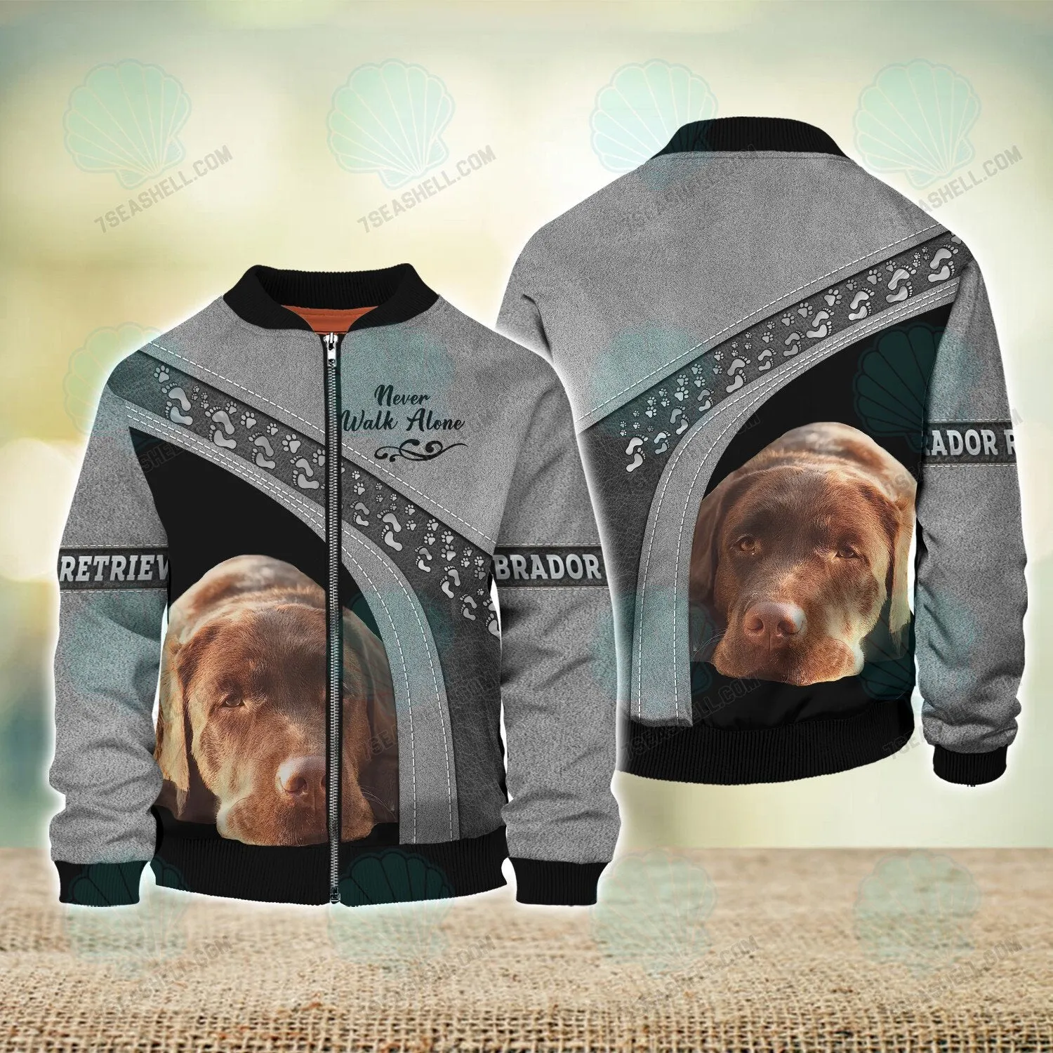 Labrador Retriever Love Never Walk Alone 3D Full Print Shirts, Perfect Shirt for Labrador Retriever Dog Lovers