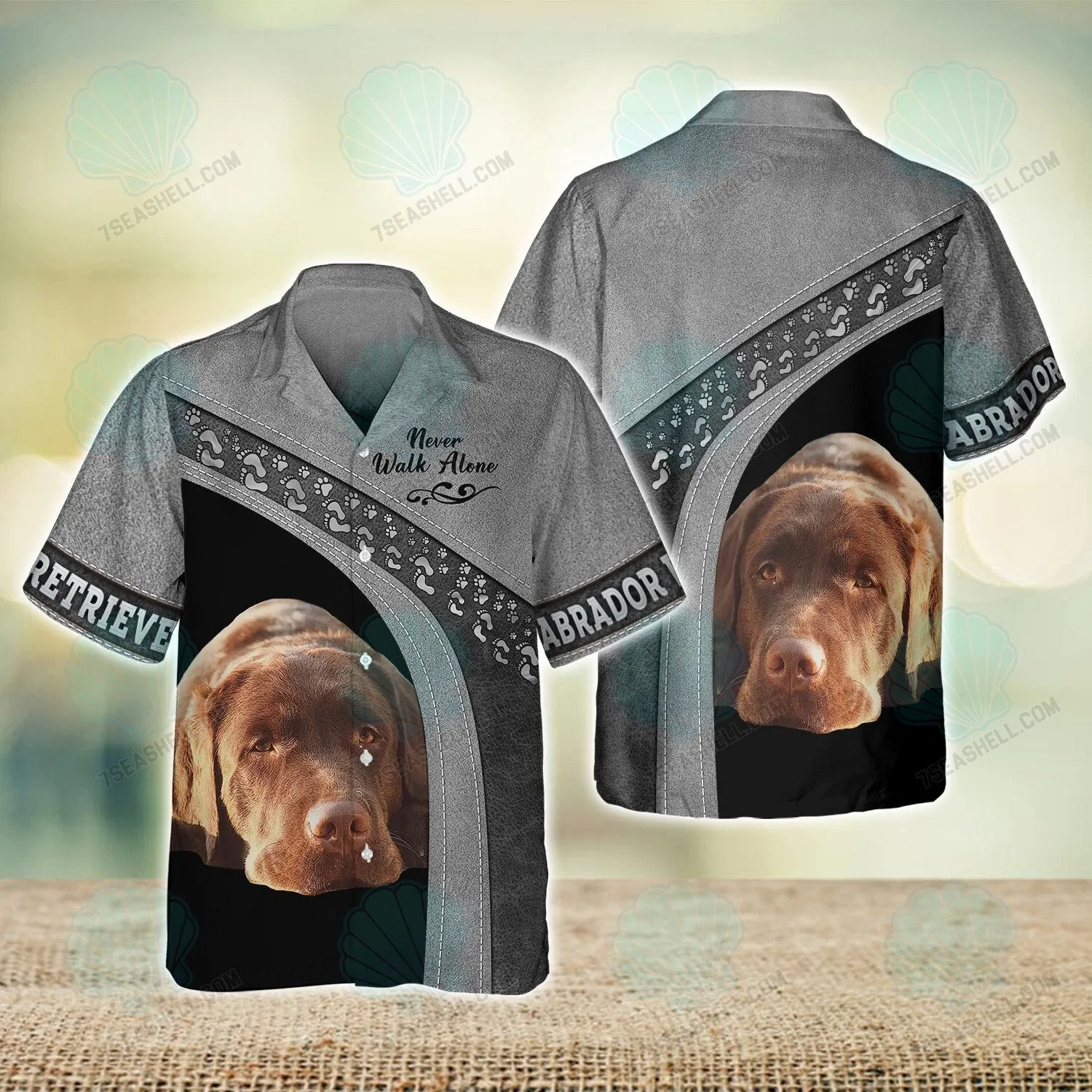 Labrador Retriever Love Never Walk Alone 3D Full Print Shirts, Perfect Shirt for Labrador Retriever Dog Lovers