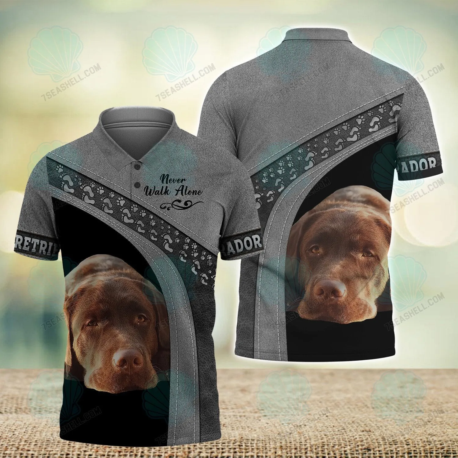 Labrador Retriever Love Never Walk Alone 3D Full Print Shirts, Perfect Shirt for Labrador Retriever Dog Lovers