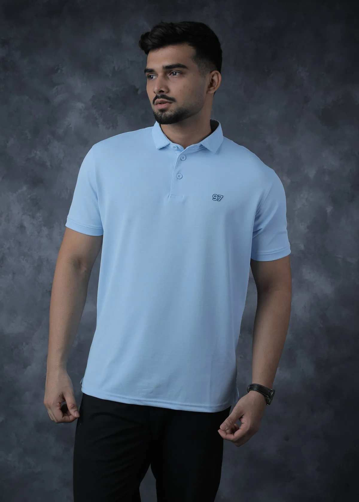 LCY | 3D Collar Print Polo