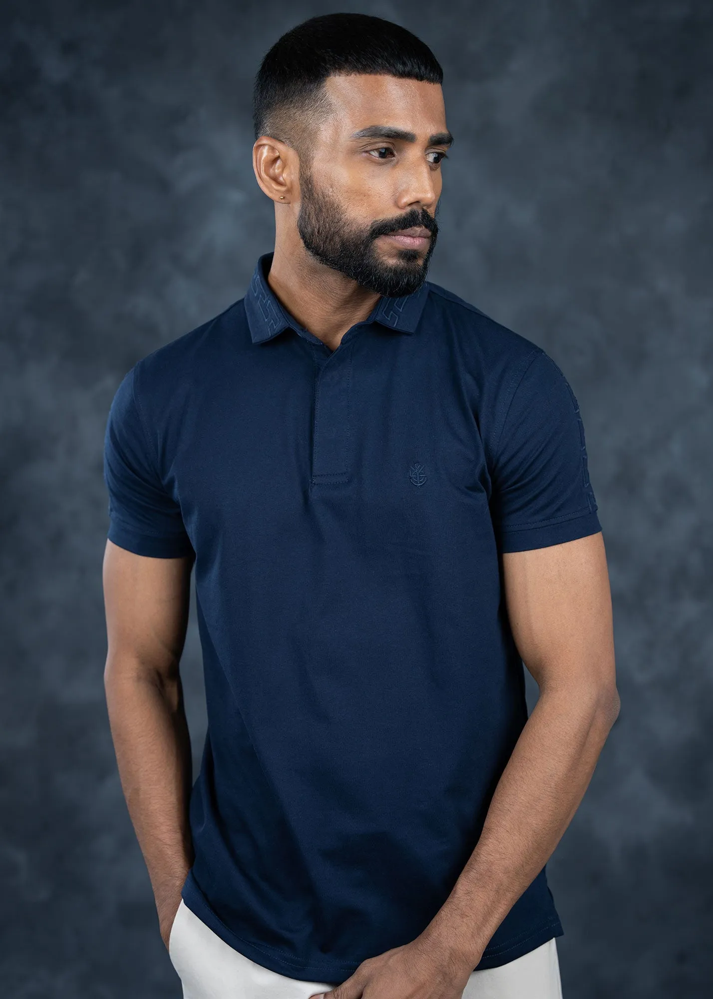 LCY | Embroidered Collar Polo