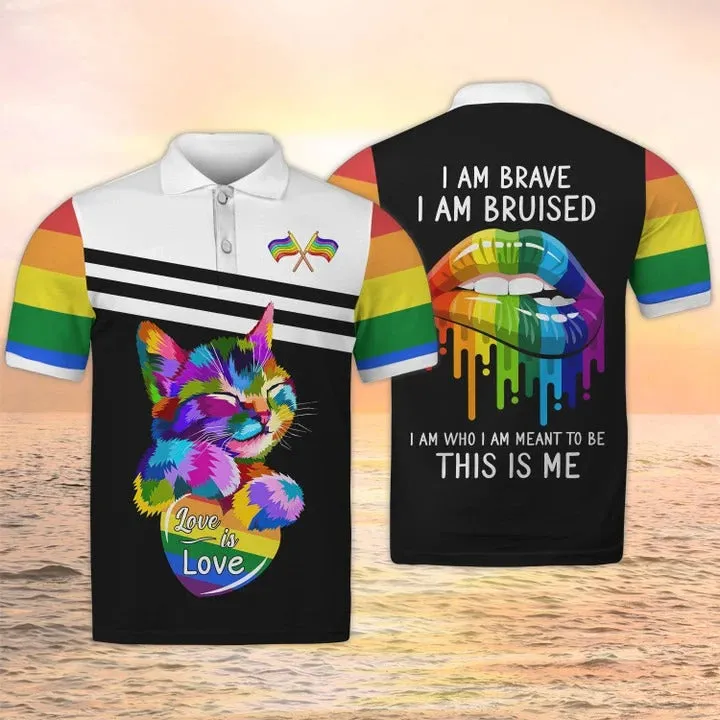 LGBT Cat Lovers I Am Bruised 3D Shirt, Lgbt Life, Pride Month Shirt