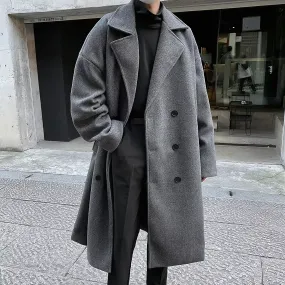 Long Padding Windbreaker Korean Luxury Coat