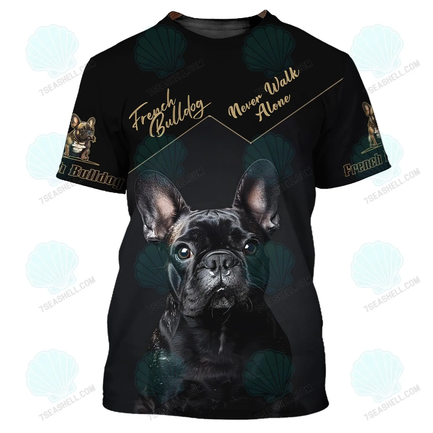 Love French Bulldog Custom Name 3D Zipper Hoodie Personalized Gift For French Bulldog Lovers