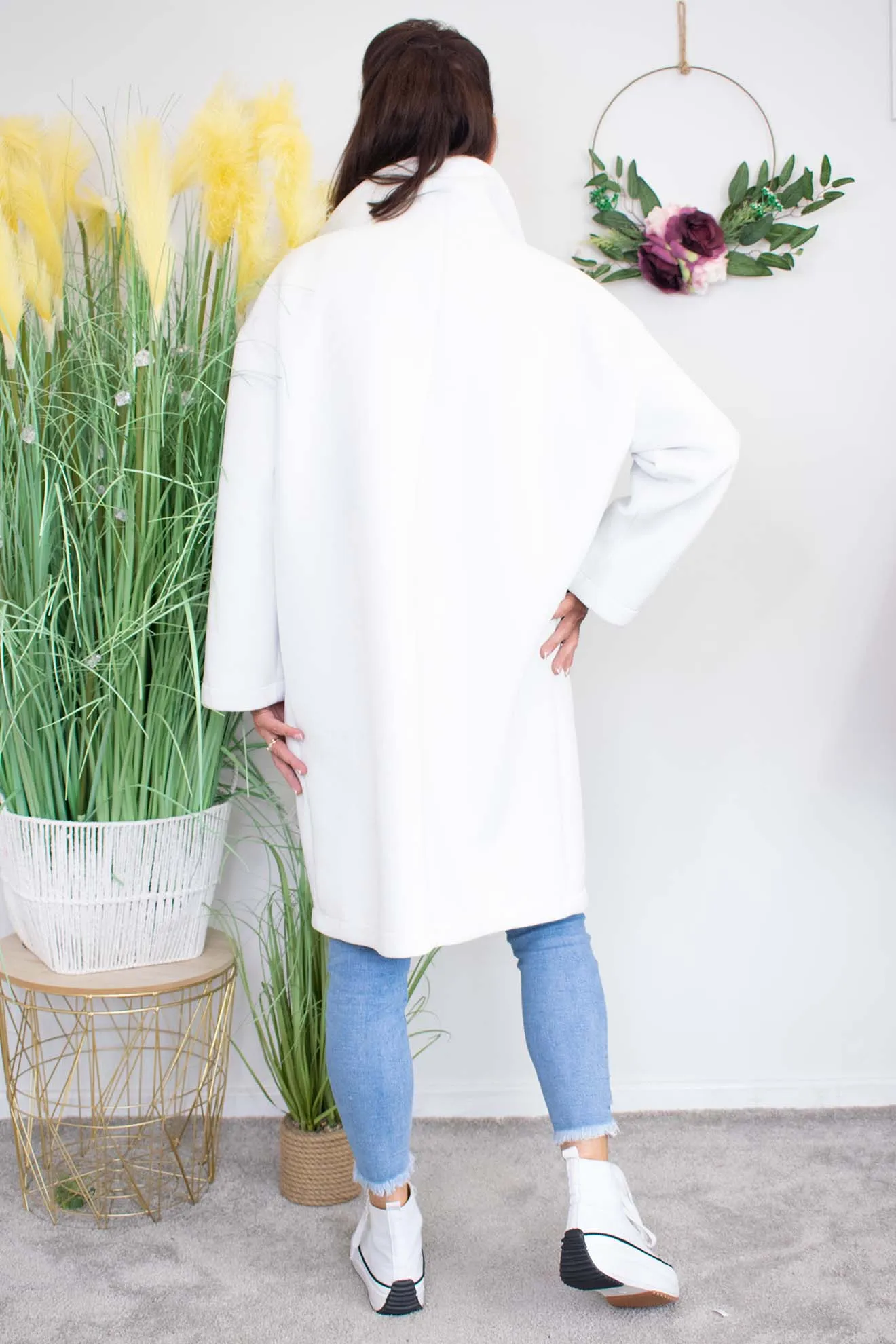 Luxury Jessica Coat in ice white