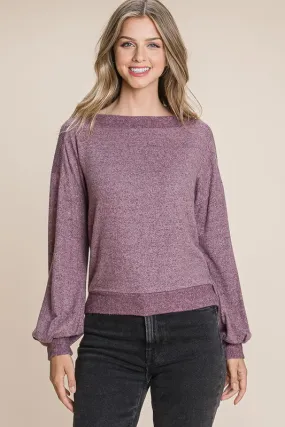 Mauve Tiger Brushed Top