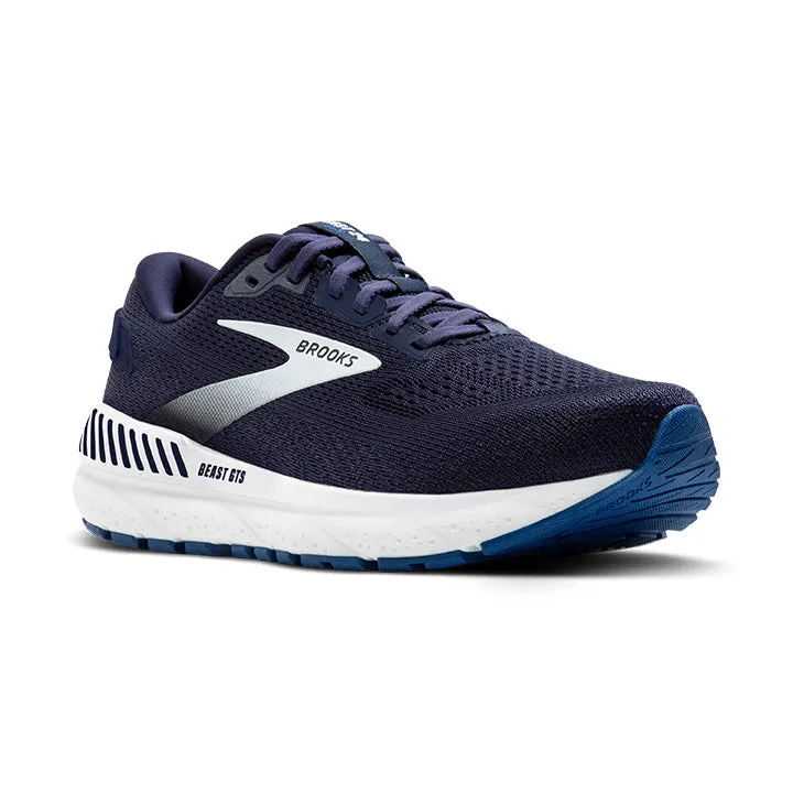 MEN'S BROOKS BEAST GTS 24 1104251D452 COLOR:  PEACOAT/TRUE NAVY/WHITE