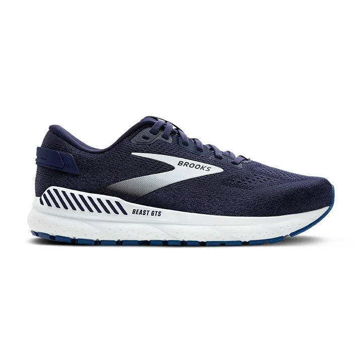 MEN'S BROOKS BEAST GTS 24 1104251D452 COLOR:  PEACOAT/TRUE NAVY/WHITE