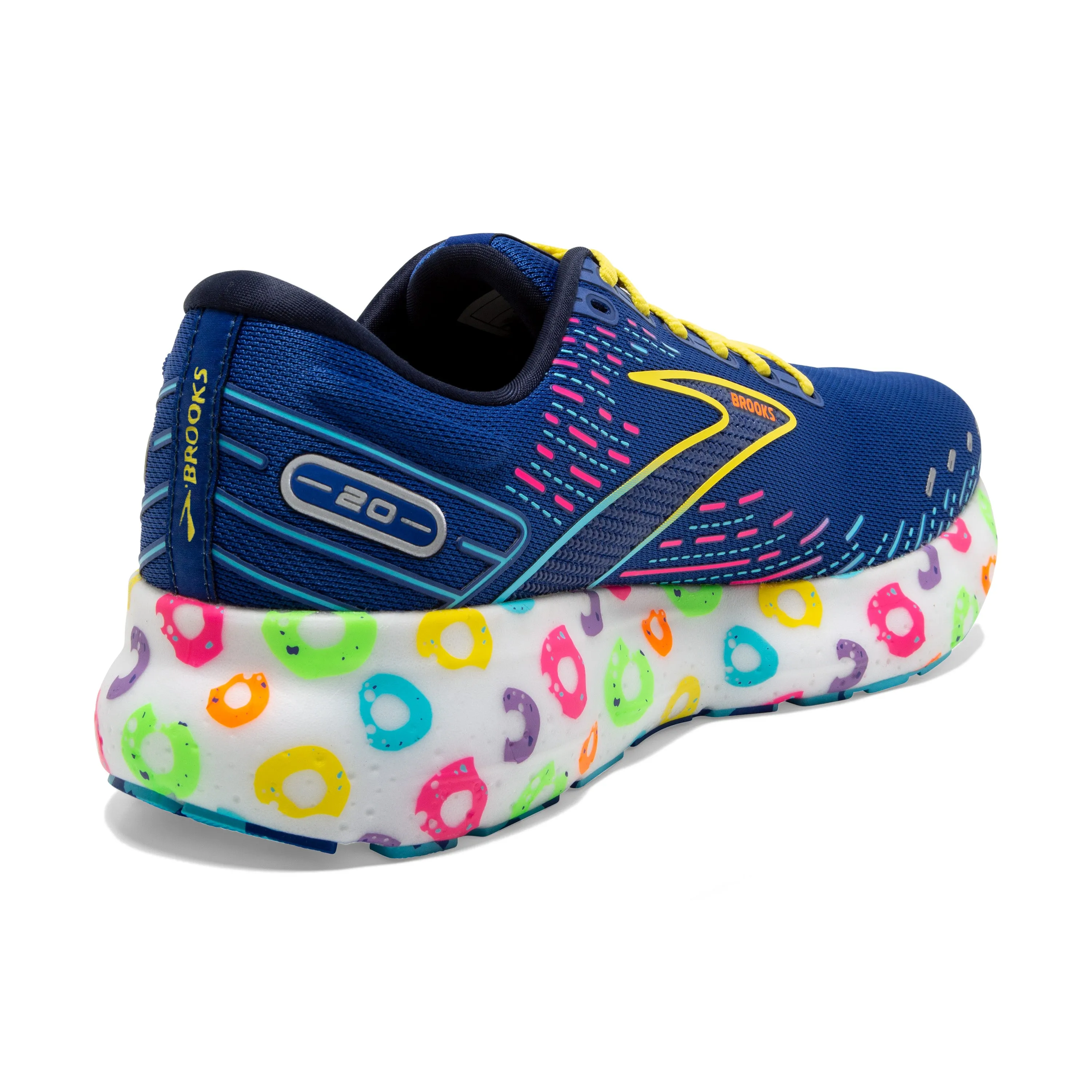 Men's Brooks Glycerin 20 Color: Blue/Peacoat/Yellow