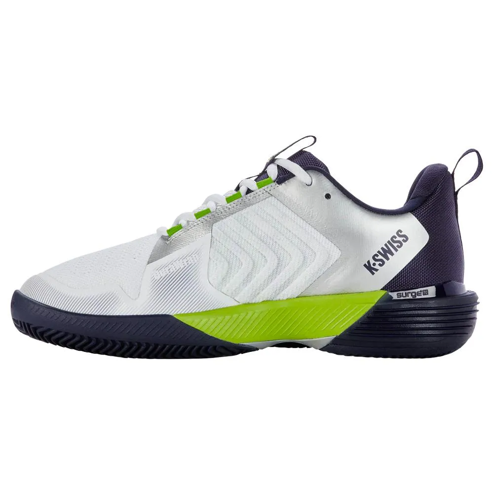 Men's Ultrashot 3 Clay Tennis Shoes White and Peacoat