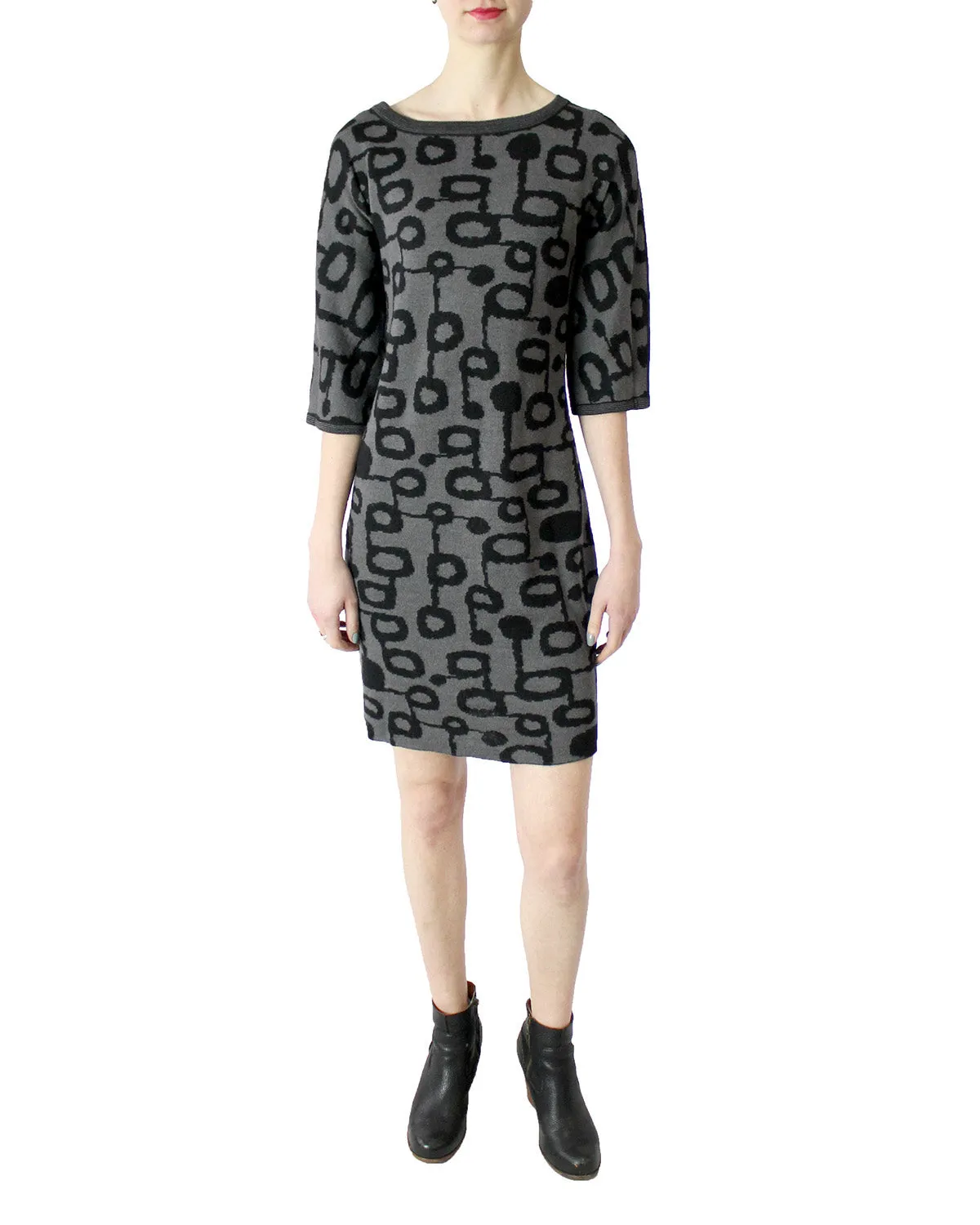 Miró Jacquard Baby Alpaca Shift Dress