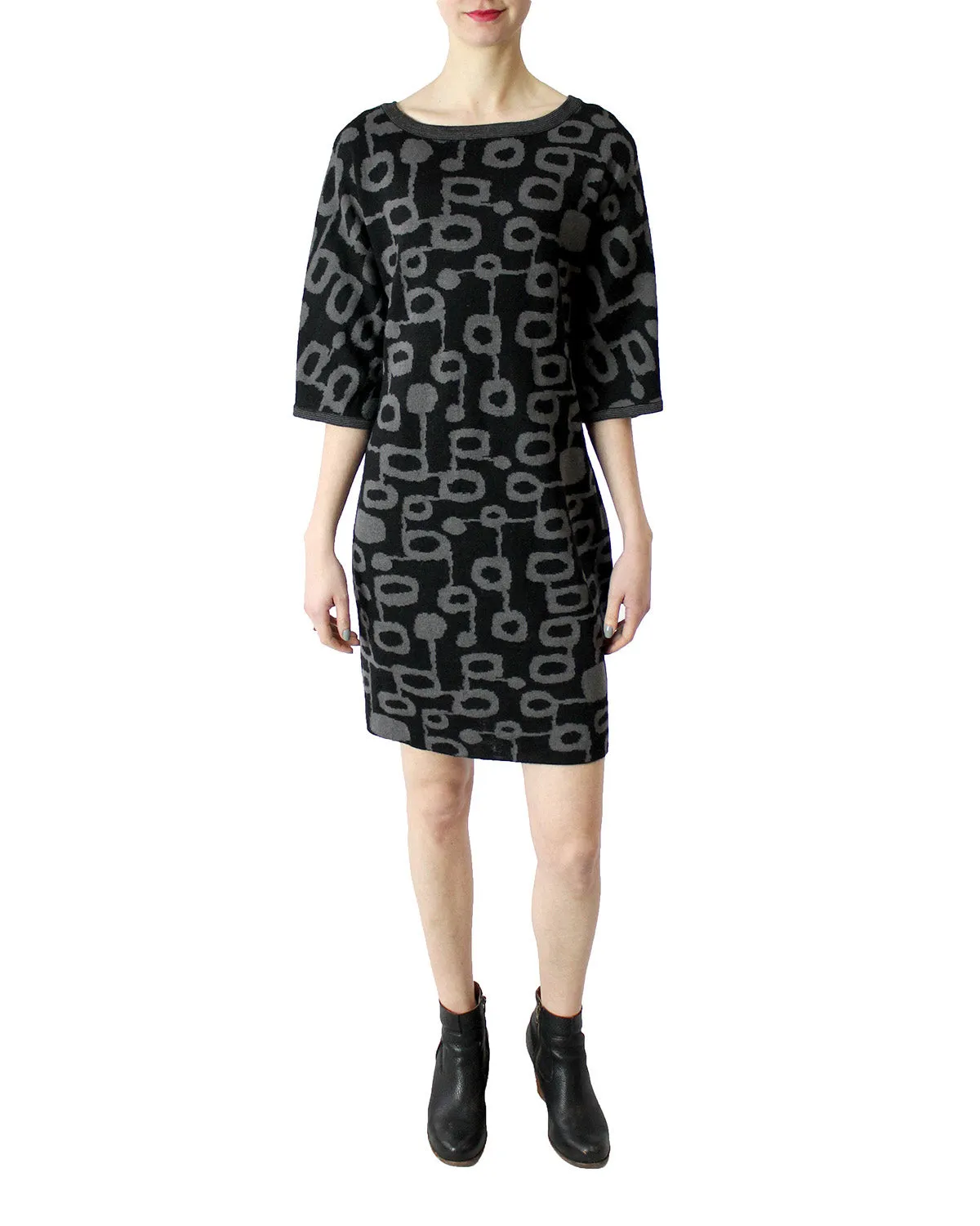 Miró Jacquard Baby Alpaca Shift Dress