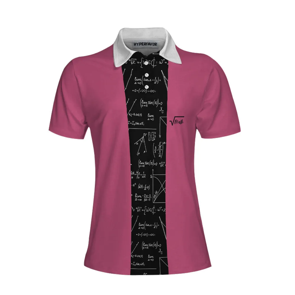 Mistakes Allow Thinking To Happen Math Short Sleeve Women Polo Shirt, Funny Teacher Shirt For Women Coolspod