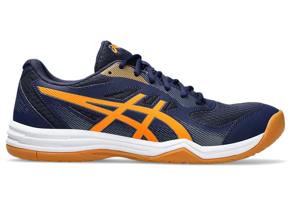 new color - Asics Upcourt 5 Men's Court Shoes, Peacoat / Shocking Orange