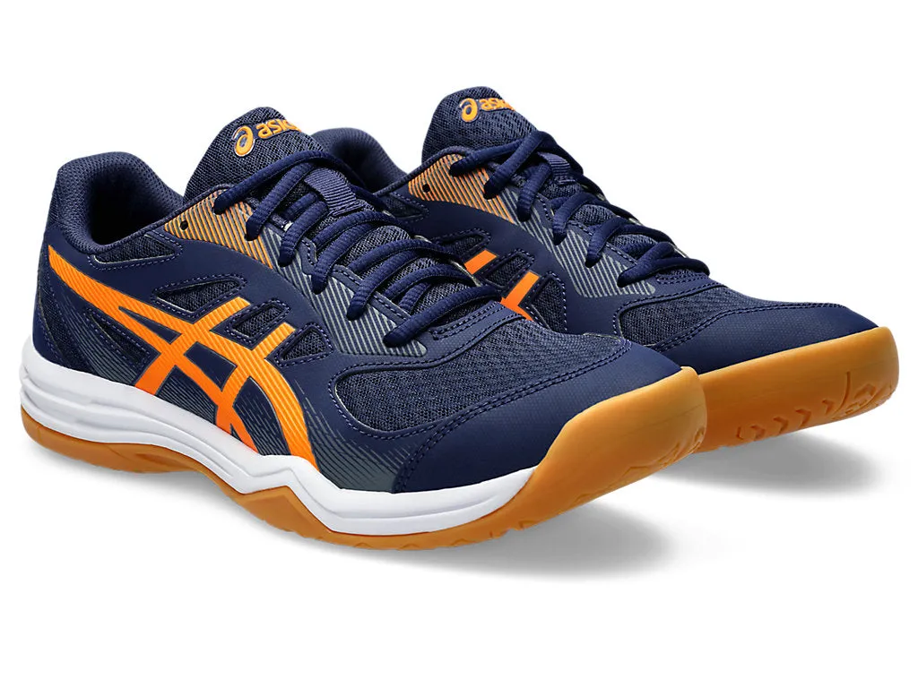 new color - Asics Upcourt 5 Men's Court Shoes, Peacoat / Shocking Orange