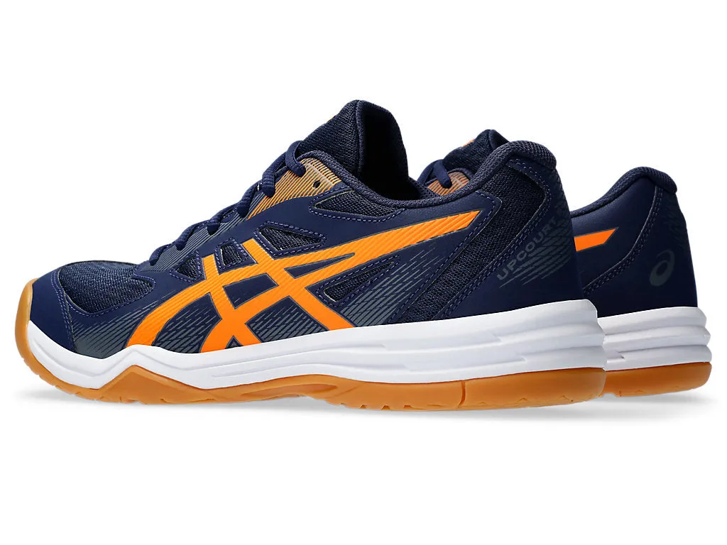 new color - Asics Upcourt 5 Men's Court Shoes, Peacoat / Shocking Orange