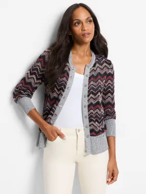 NIC ZOE Zig Zag Cardigan