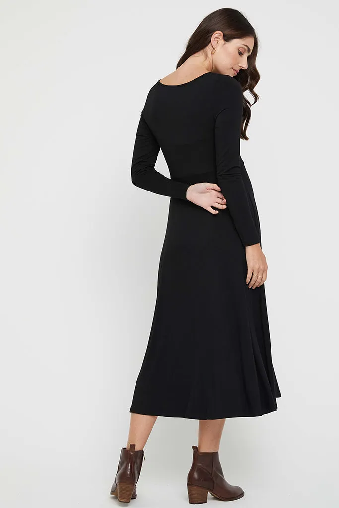 Olivia Maternity Dress - Black