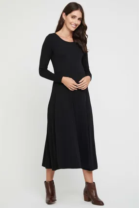 Olivia Maternity Dress - Black