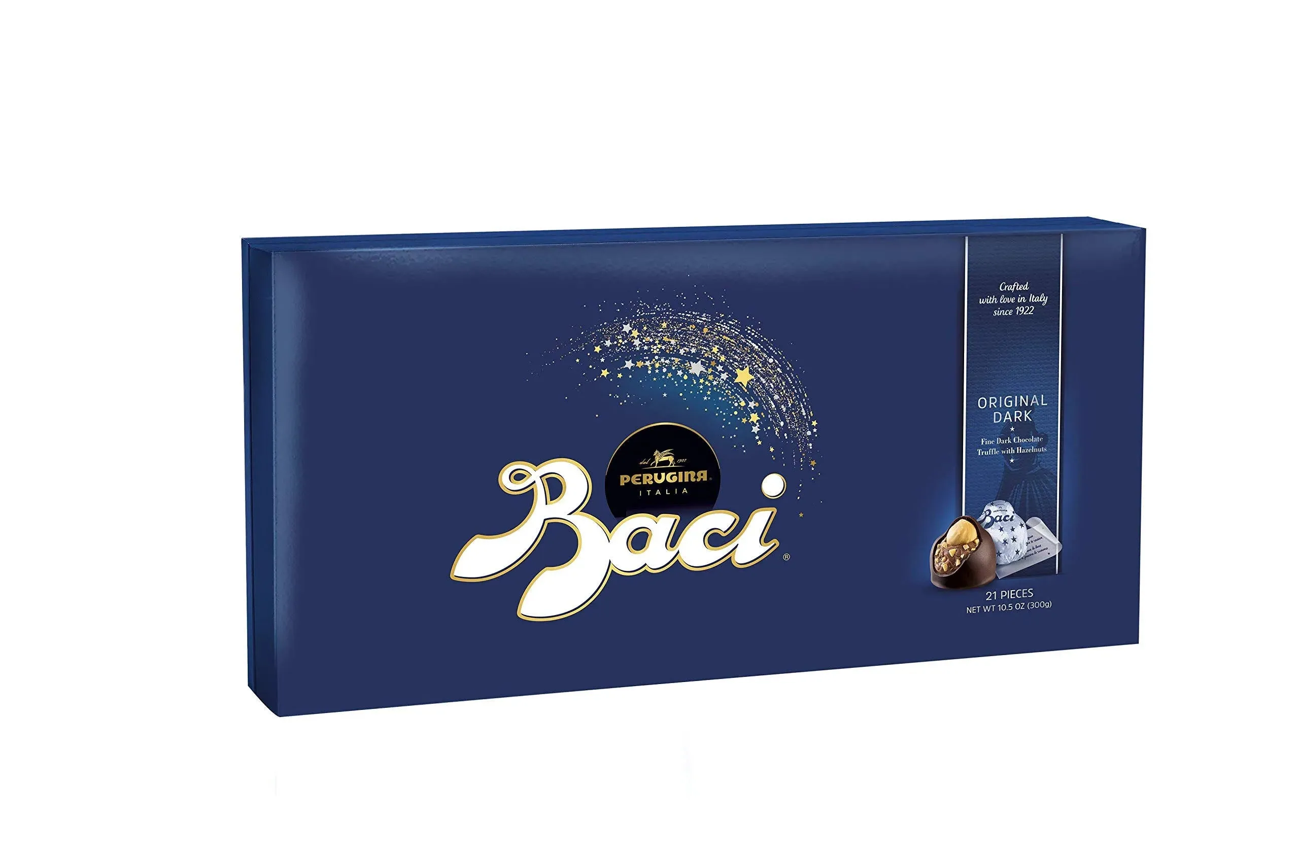 Perugina Baci Classic Dark Chocolate Hazelnut, 21-pc Box 9.5 oz.