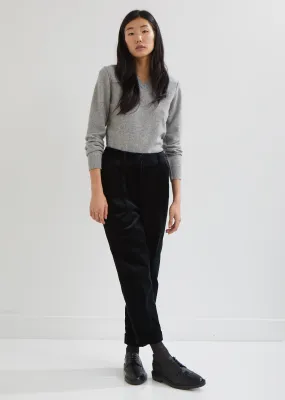 Pleat Pocket Corduroy Trousers