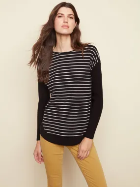 PLUSH STRIPE LONG SLEEVE