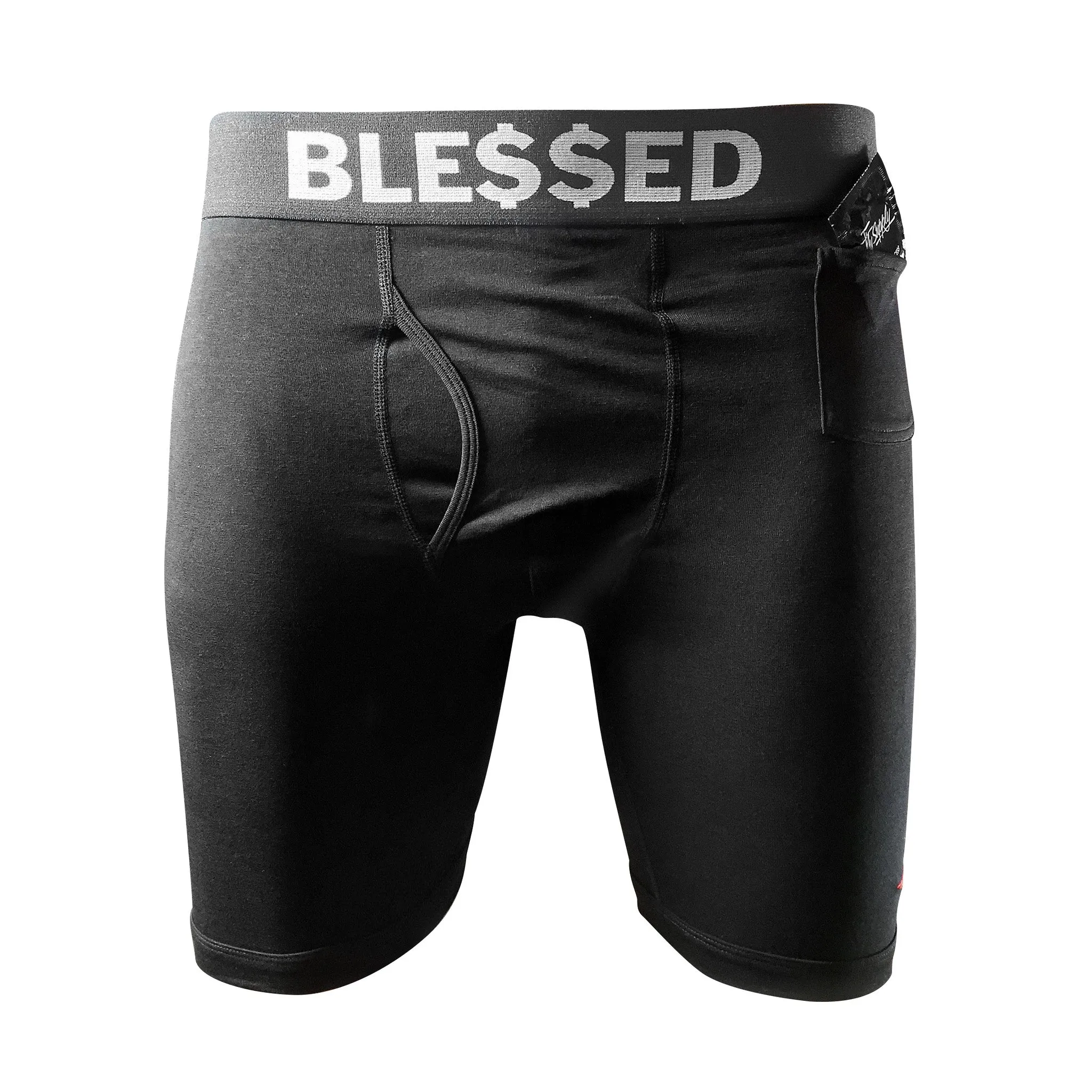 "Blessed" Boxer Brief Underwear (2PK-Black)