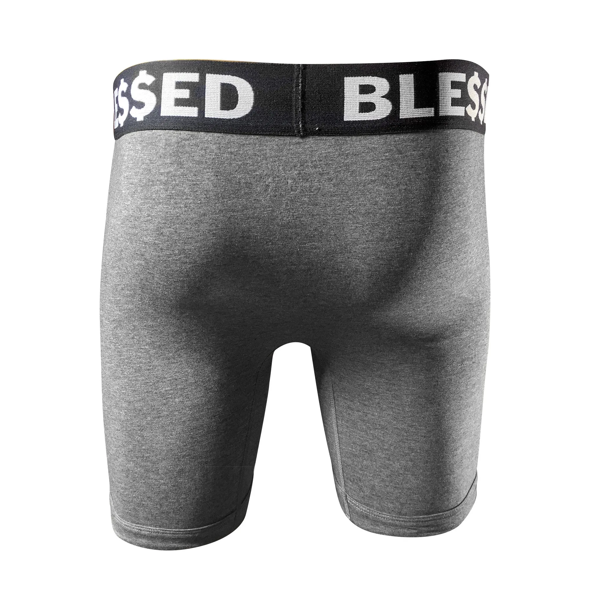 "Blessed" Boxer Brief Underwear (2PK-Grey)