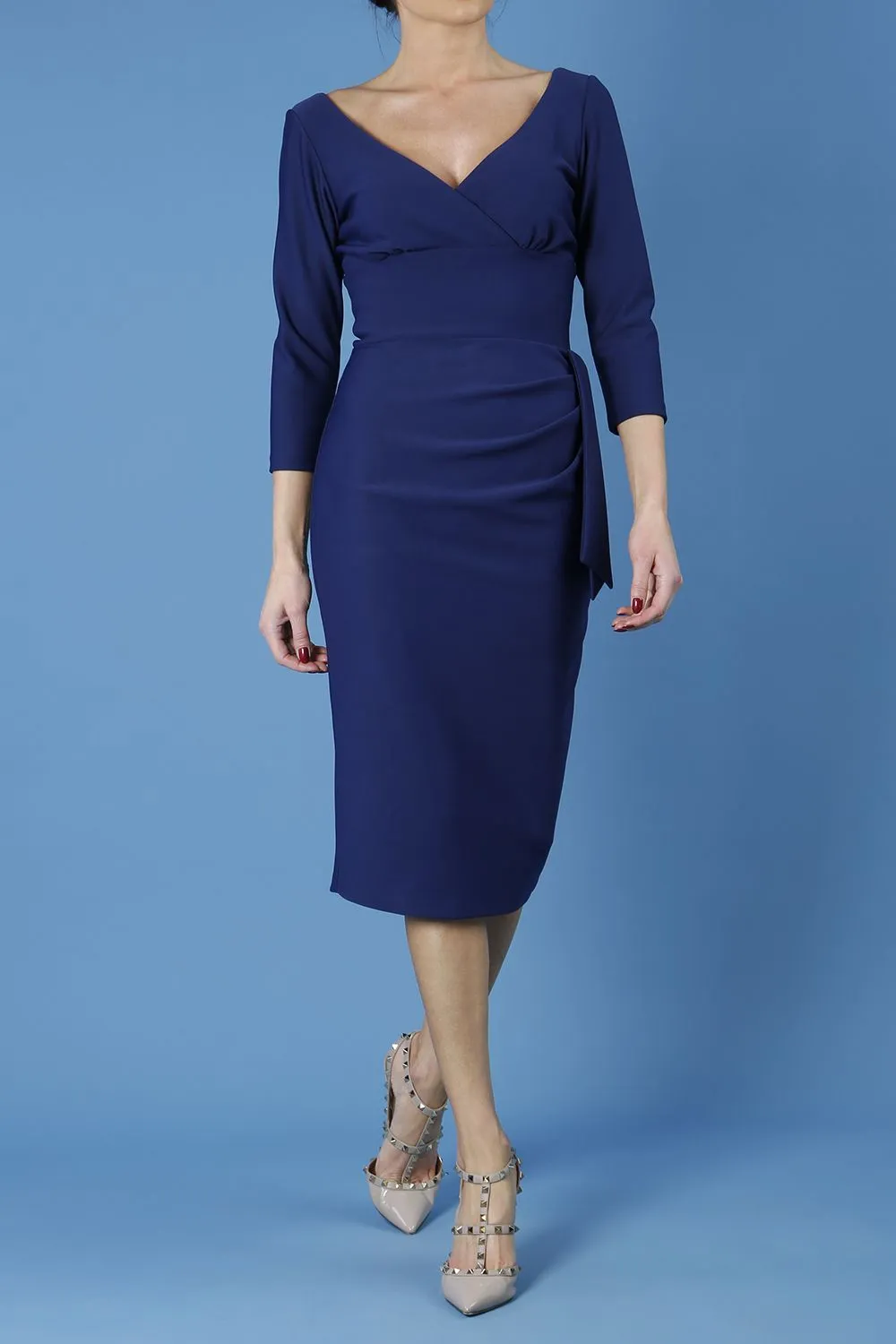 Regatta Low V-Neckline Pencil Dress