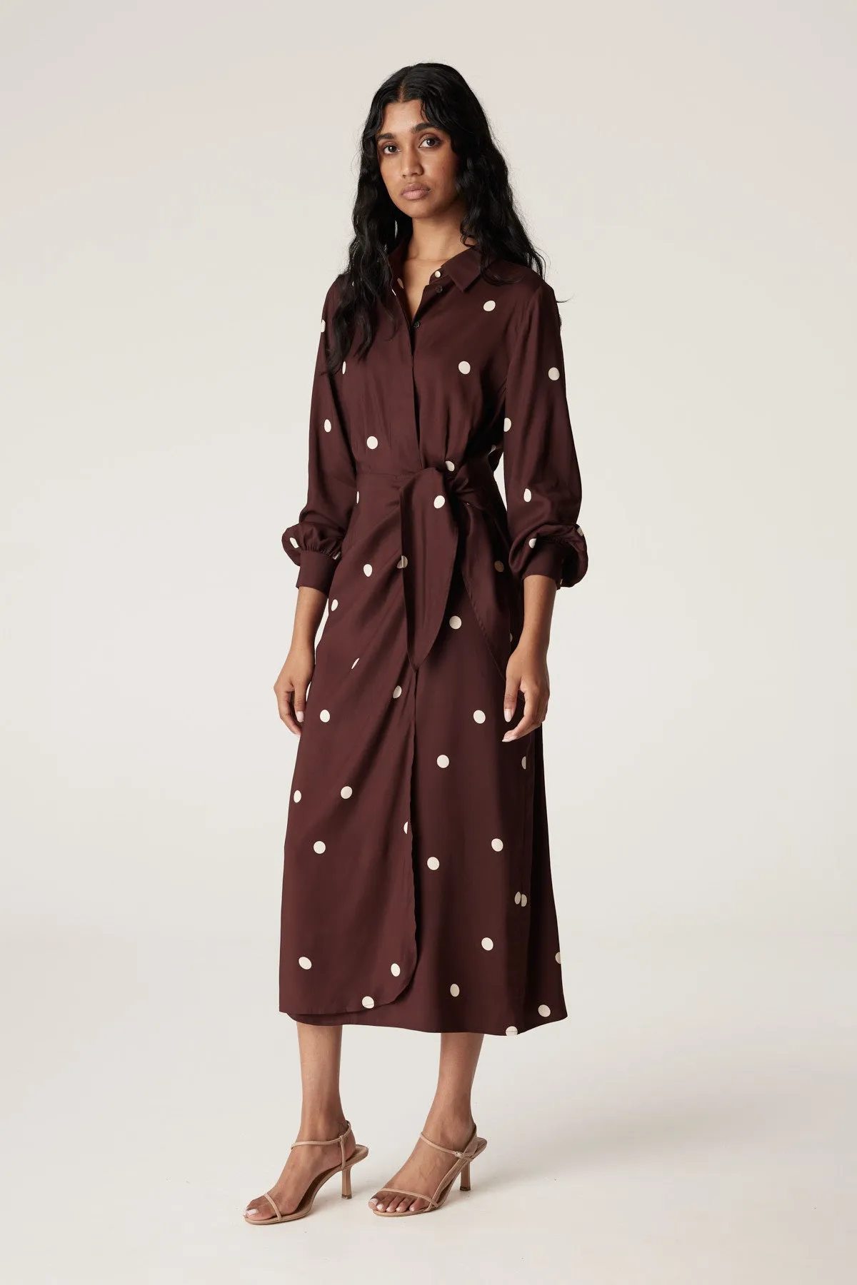 Roberts Shirt Dress - Chocolate Spot