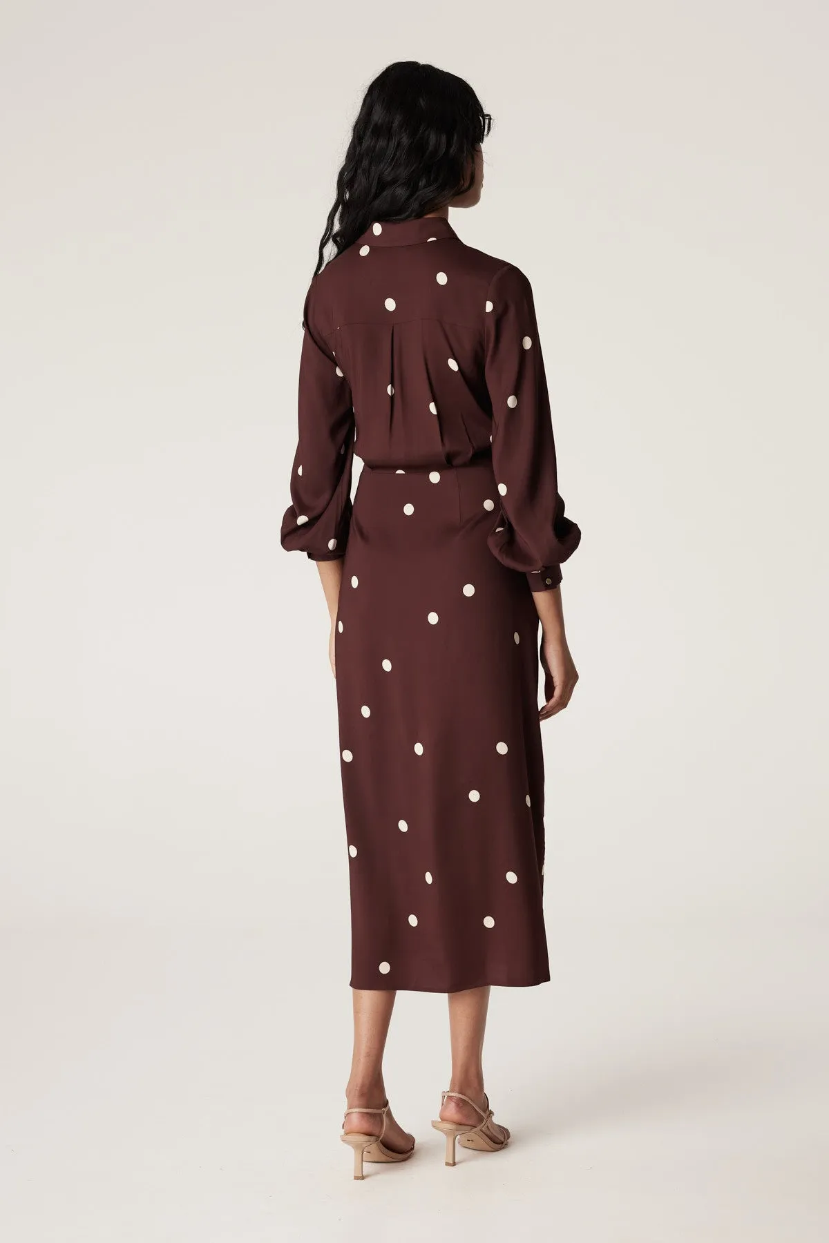 Roberts Shirt Dress - Chocolate Spot