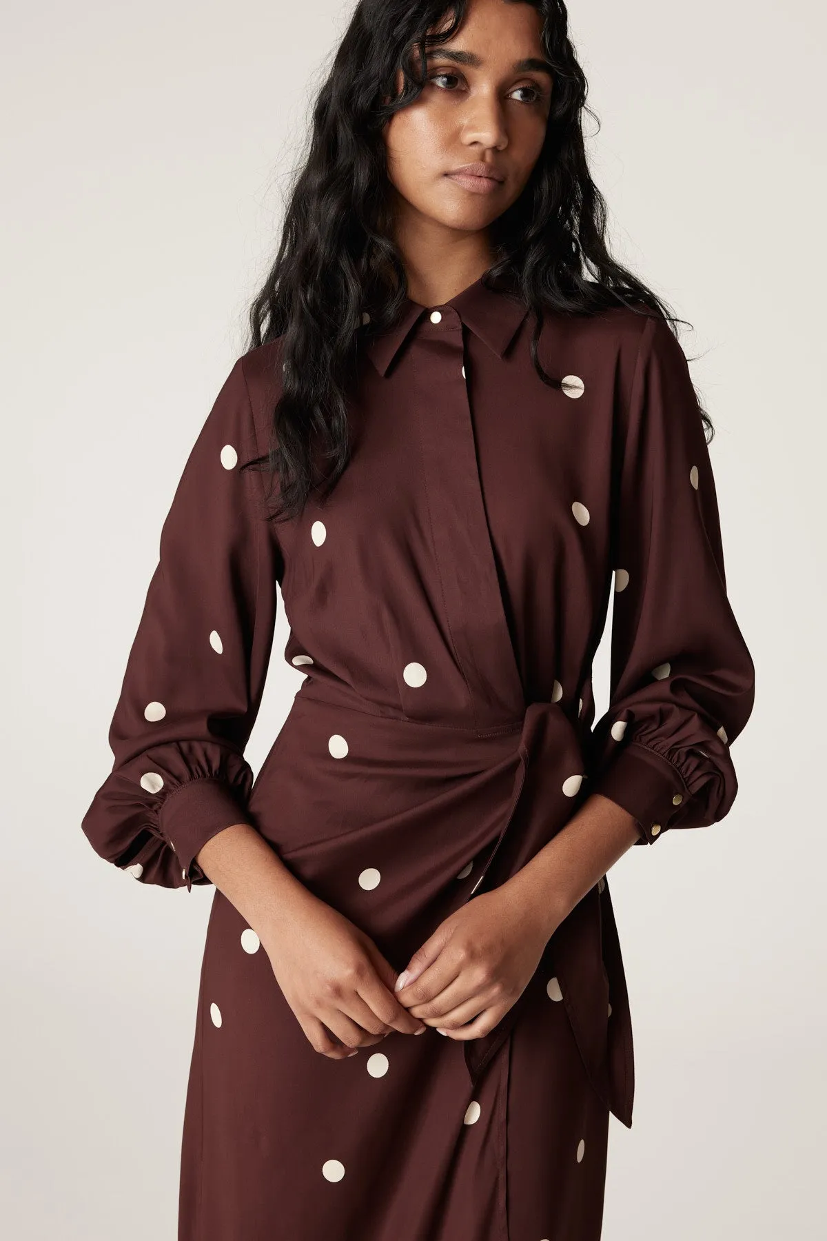 Roberts Shirt Dress - Chocolate Spot