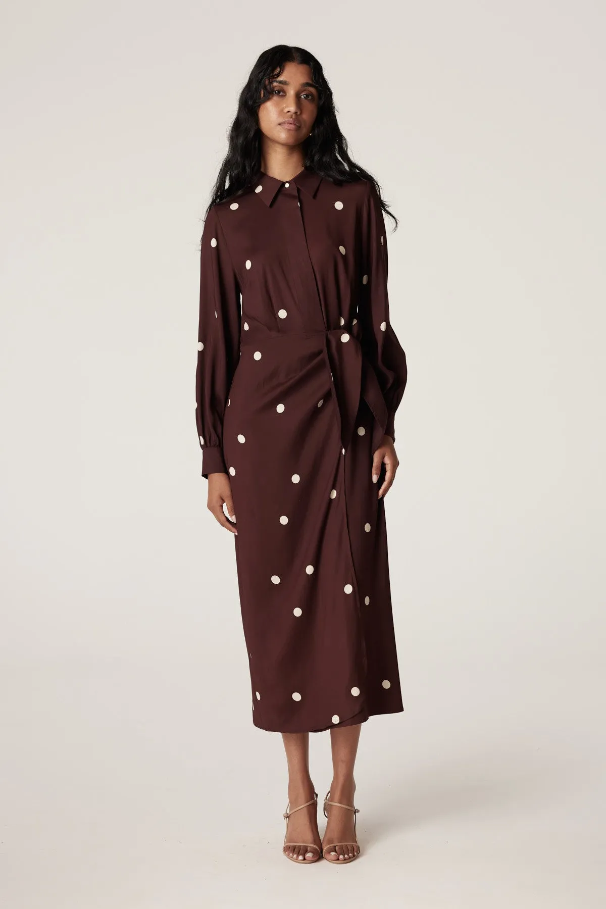 Roberts Shirt Dress - Chocolate Spot