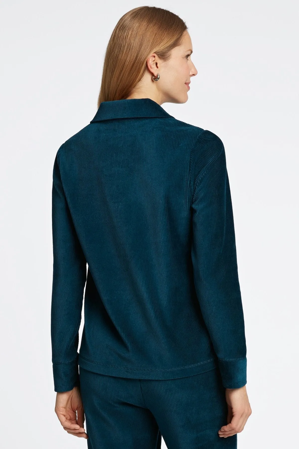 Sammy Long Sleeve Plush Cord Popover