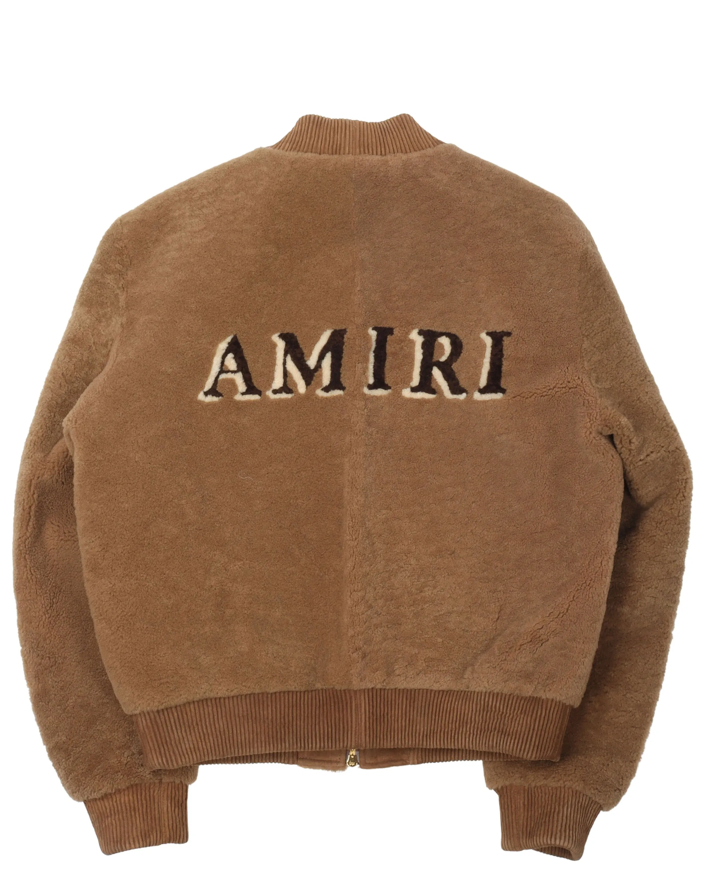 Shearling Logo Bomber Jacket