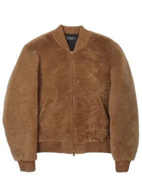 Shearling Logo Bomber Jacket